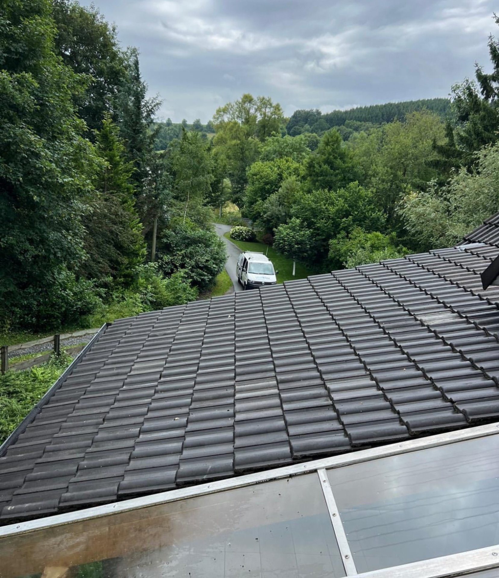 Dachreinigung Vorher